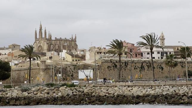 Vista del casco antiguo de Palma de Mallorca, en las Islas Baleares