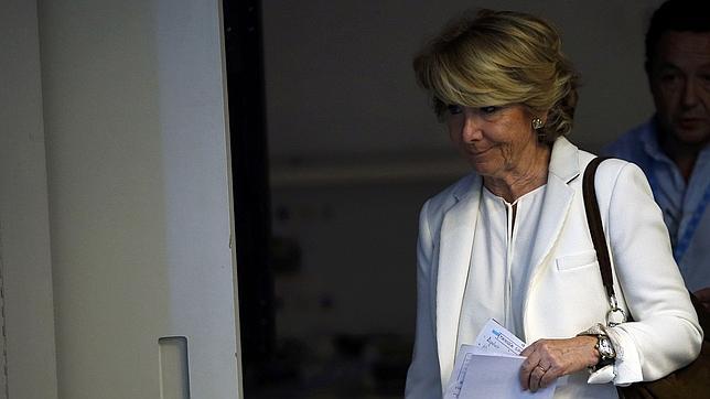 Esperanza Aguirre el pasado domingo