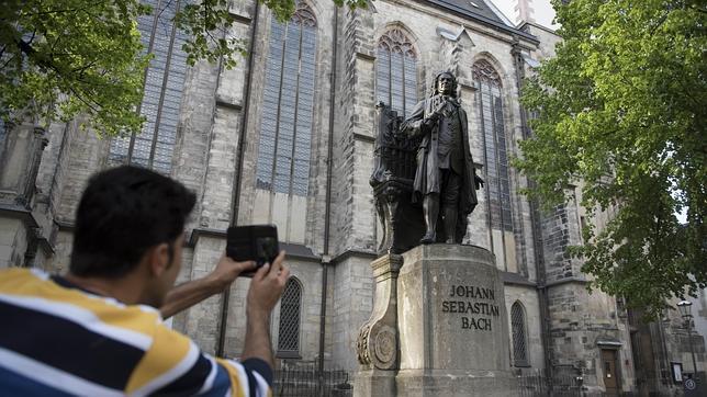 Estatua dedicada a Bach, en Leipzig