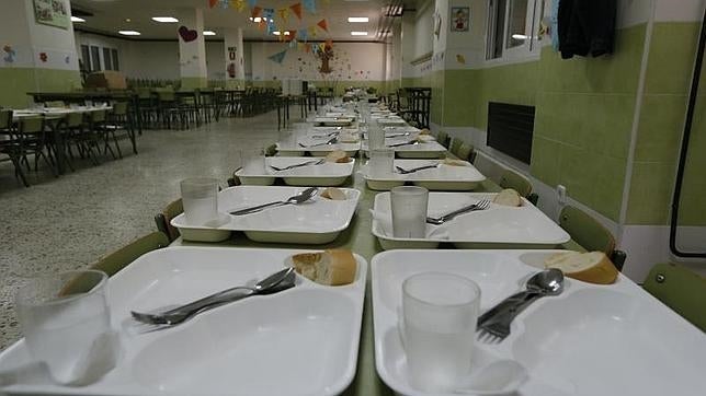 Uno de los comedores escolares que ha estado abierto este verano