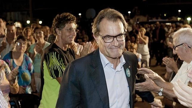 l presidente de la Generalitat y número cuatro por Barcelona de Junts pel Sí, Artur Mas