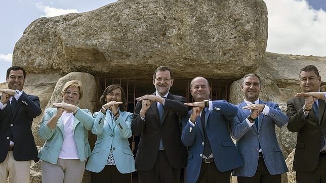 El presidente del Gobierno, Mariano Rajoy, en Antequera