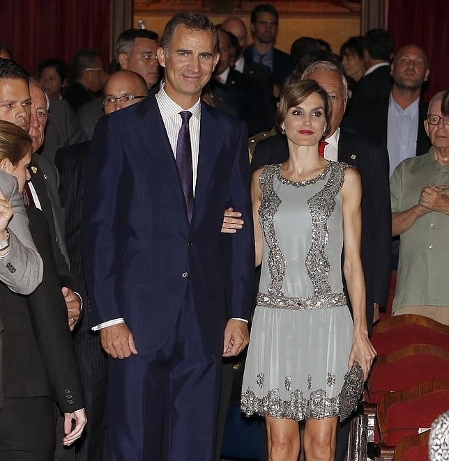 Los Reyes, a su llegada al Olympia Theatre de Miami