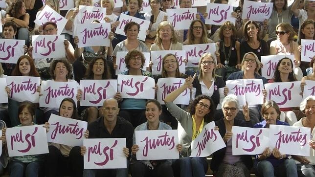 Acto de Junts pel sí este domingo en Barcelona