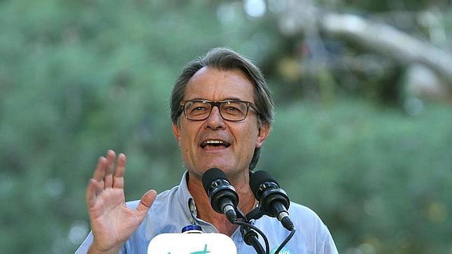 El candidato de Junts Pel Sí, Artur Mas 