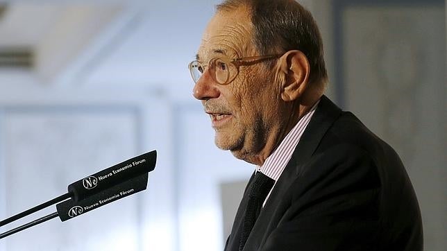 Javier Solana, exalto representante de la UE para Asuntos Exteriores y Seguridad y exsecretario general de la OTAN, durante su intervención