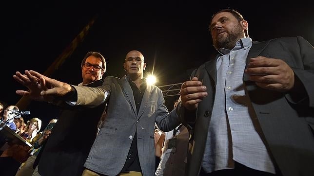 Mas, Romeva y Junqueras