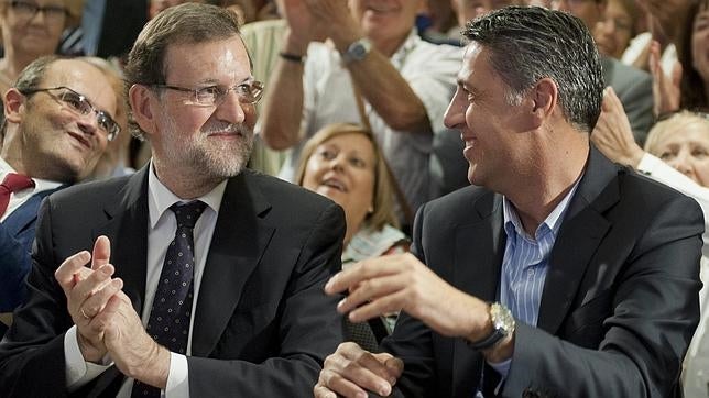 Mariano Rajoy y Xavier GarcÃa Albiol