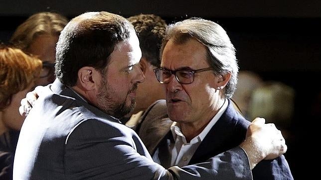 Oriol Junqueras y Artur Mas