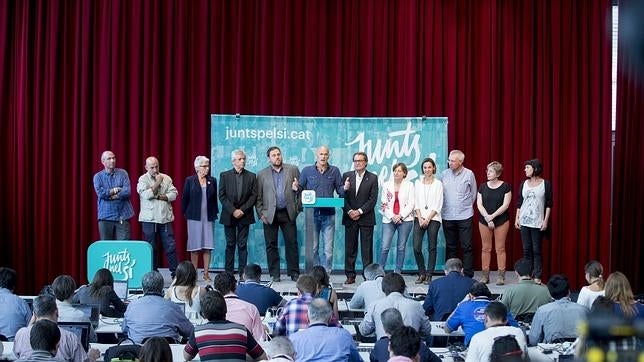 Los líderes de Junts pel Sí