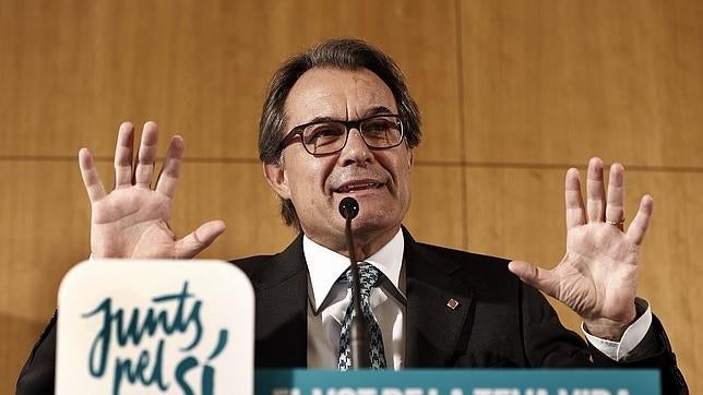 Artur Mas durante la campaña