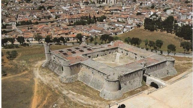 Vista aérea del castillo de Chinchón
