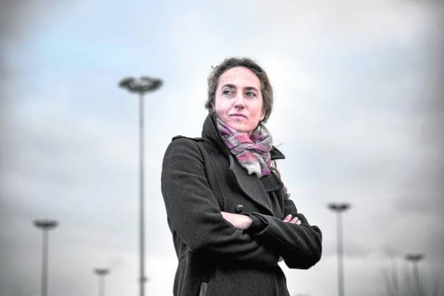 Carolina Punset, en la estación del AVE  Joaquín Sorolla momentos previos a la entrevista con ABC  