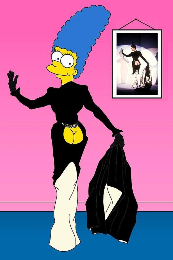 Los históricos vestidos que luce Marge Simpson