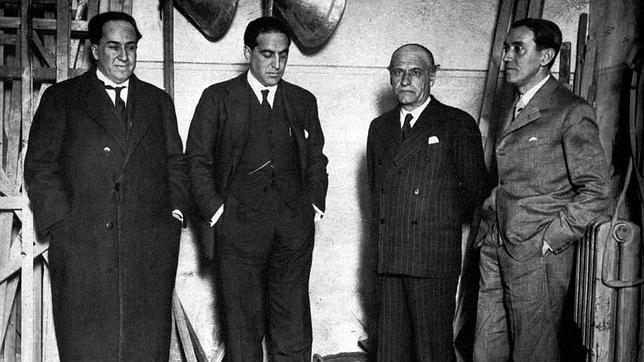 Antonio Machado, Gregorio Marañón, Ortega y Gasset y Pérez de Ayala, impulsores de la Agrupación al Servicio de la República