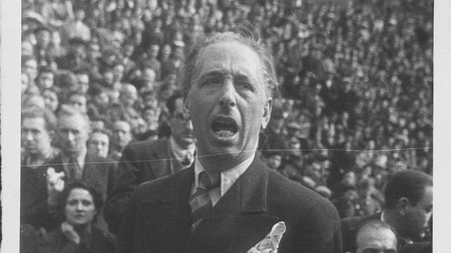 Lluís Companys durante un mitin