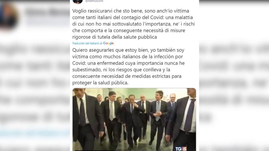 Silvio Berlusconi, hospitalizado por coronavirus