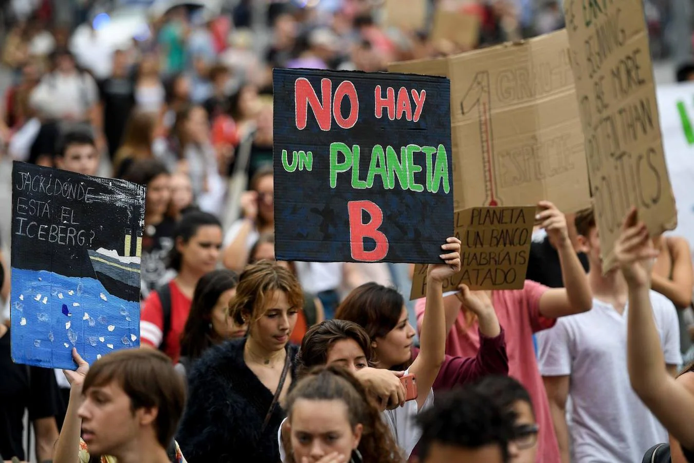 Las manifestaciones por el clima, en imágenes