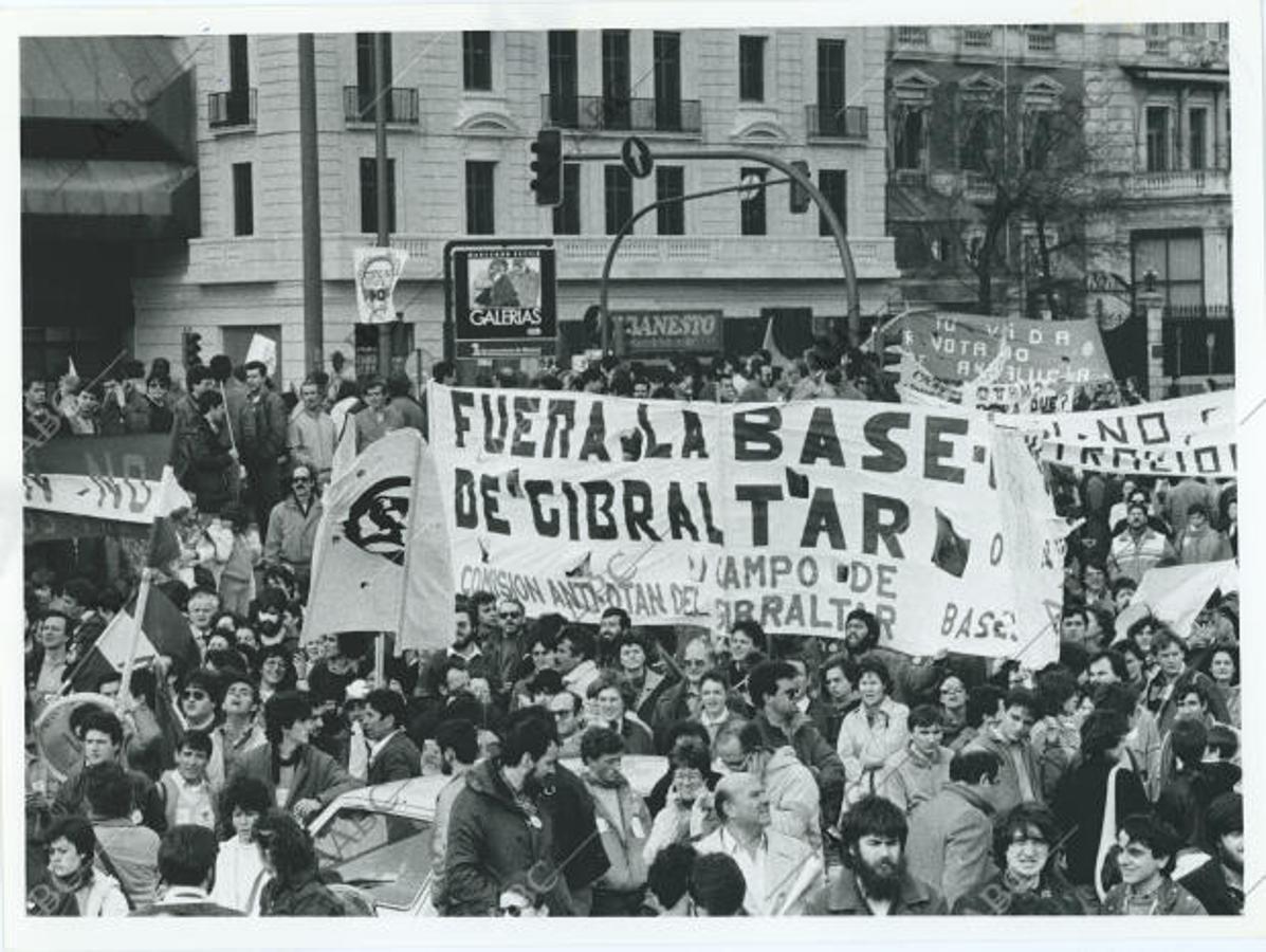Otra imagen de la manifestación anti OTAN