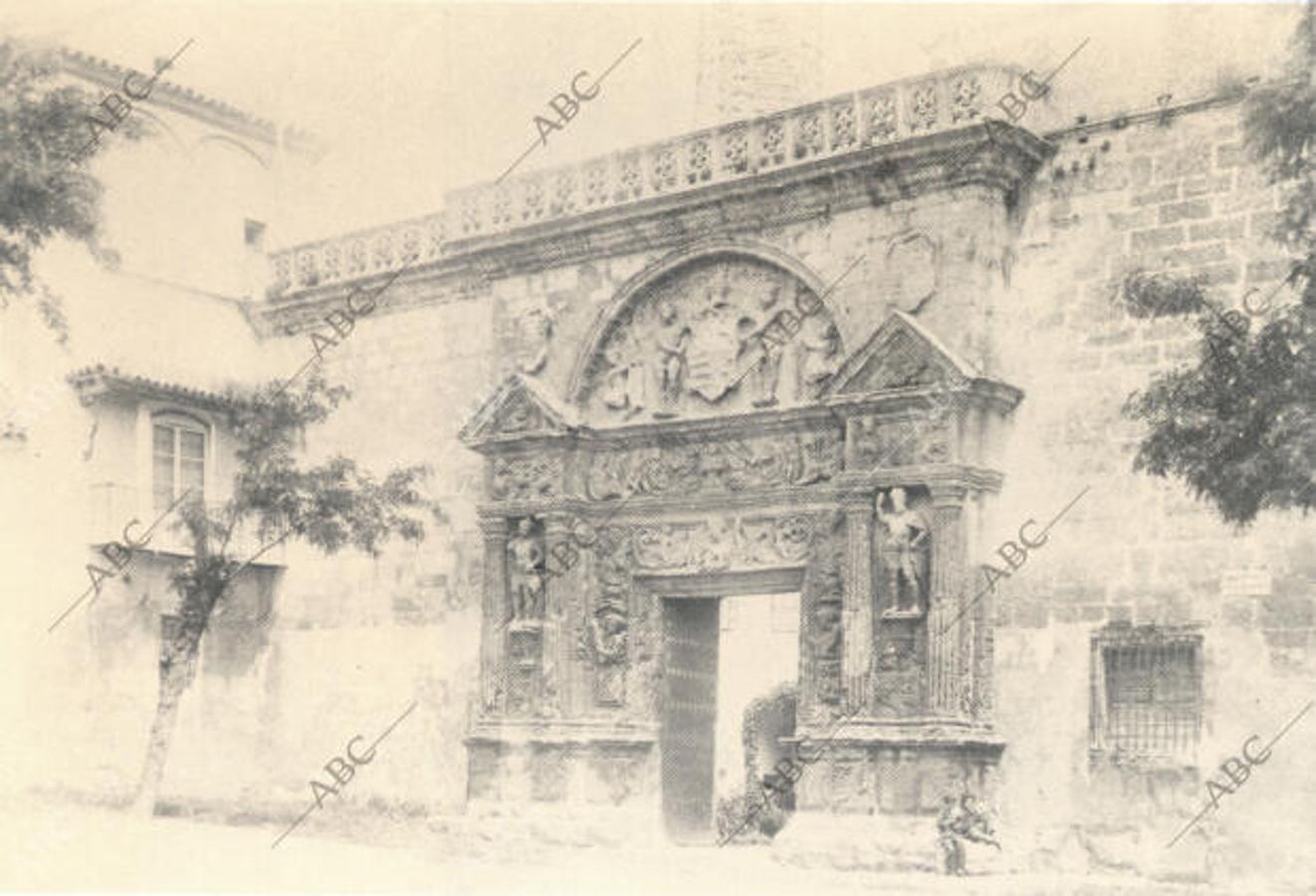 El palacio de los Páez Castillejo, sede actual del Museo Arqueológico y Etnológico de Córdoba, a principios del siglo XX
