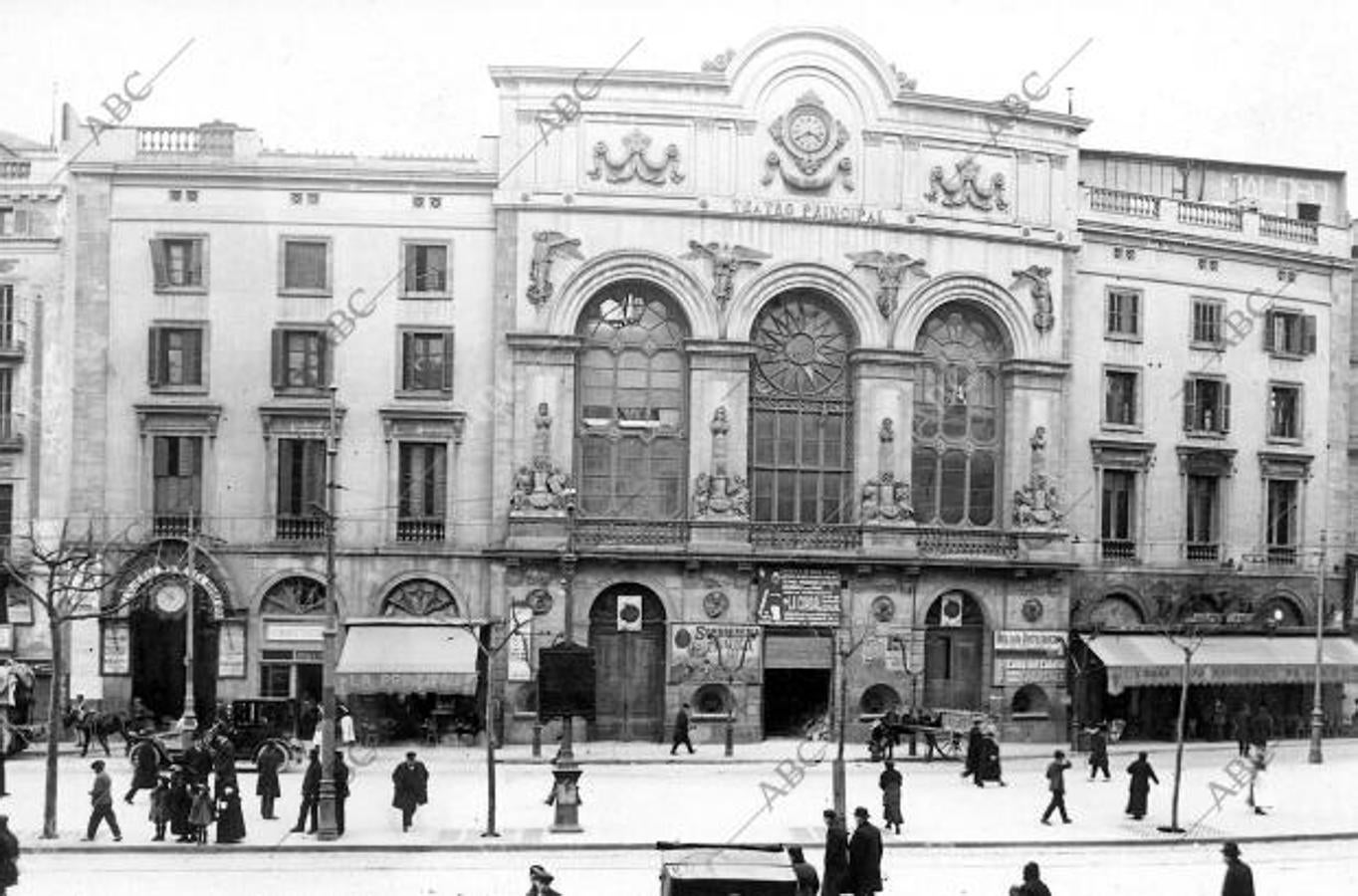 Barcelona, 1915. Teatro Principal de Barcelona antes del incendio del 3 de noviembre de 1915