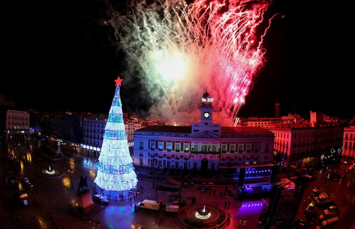 La Nochevieja En Un Madrid Vacio En Imagenes