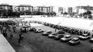 Las colas que se vivieron en Sevilla para las treinta mil localidades ofrecidas para el encuentro entre Brasil y la URSS