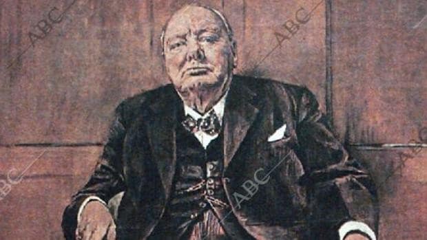 El retrato de Churchill que su viuda condenó a la hoguera - Archivo ABC