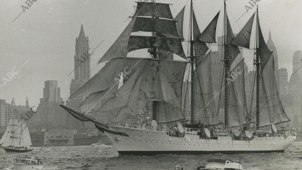 Los orígenes del buque escuela Juan Sebastián Elcano donde se forman los grandes oficiales de España - Archivo ABC