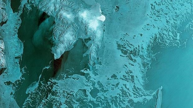Fotografía facilitada por la Agencia Espacial Europea (ESA) que muestra el archipiélago noruego de Svalbard
