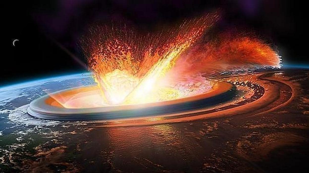 El meteorito que mató a los dinosaurios causó olas de un kilómetro y medio  de altura