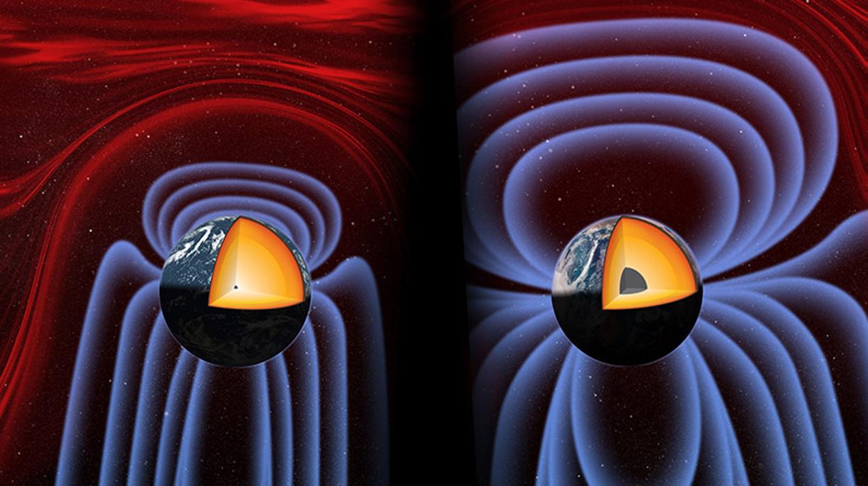 Resultado de imagen para El campo magnético de la Tierra nació del cataclismo que creó la Luna