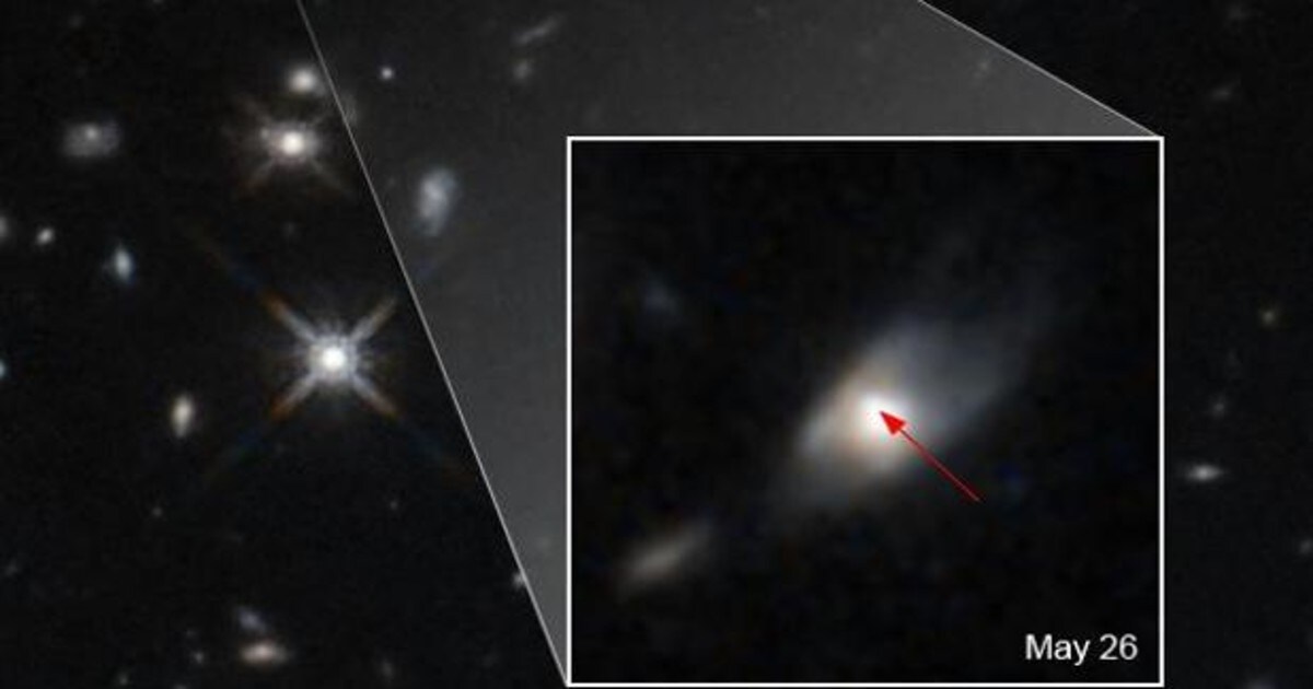 El Hubble capta un «brillo inexplicable» procedente de una enorme explosión  de rayos gamma