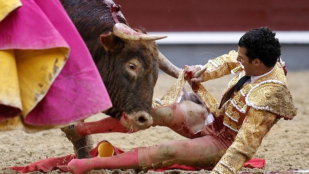 Morenito de Aranda, en el momento del percance