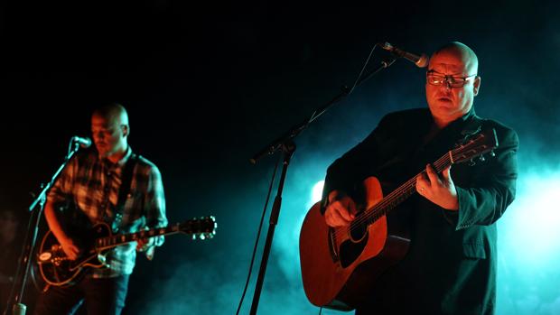 Joey Santiago y FrankBlack, anoche en Barcelona