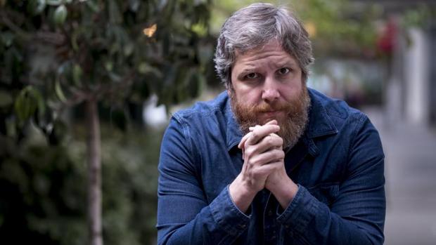 David Gistau, fotografiado en Madrid, poco antes de la entrevista