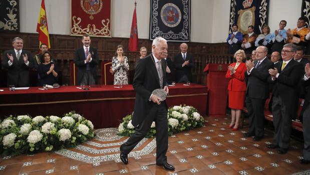 Eduardo Mendoza, al recoger el Premio Cervantes