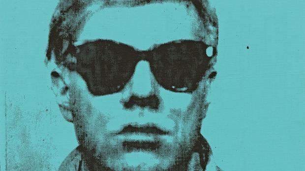 Detalle del primer autorretrato de Andy Warhol, de 1963