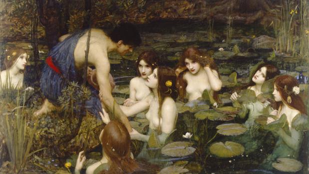 «Hylas y las ninfas», la obra de JW Waterhouse que han retirado de la Manchester Art Gallery