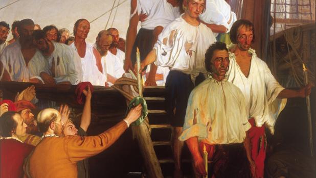 La llegada de Elcano en septiembre de 1522