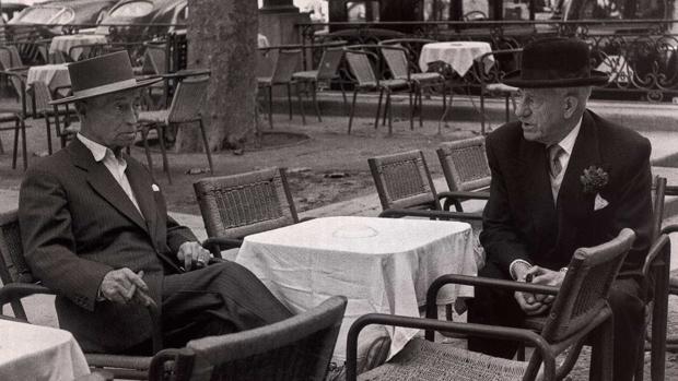Rafael el Gallo, con Ortega y Gasset