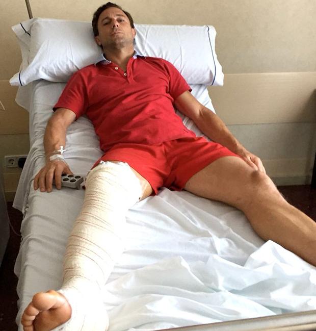 Rafaelillo, en la cama del hospital