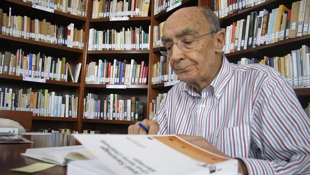 Saramago, en su casa de Lanzarote en 2009