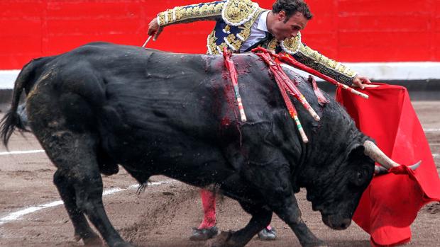 Antonio Ferrera, con el imponente primero