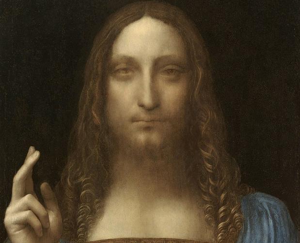 Detalle del «Salvator Mundi»