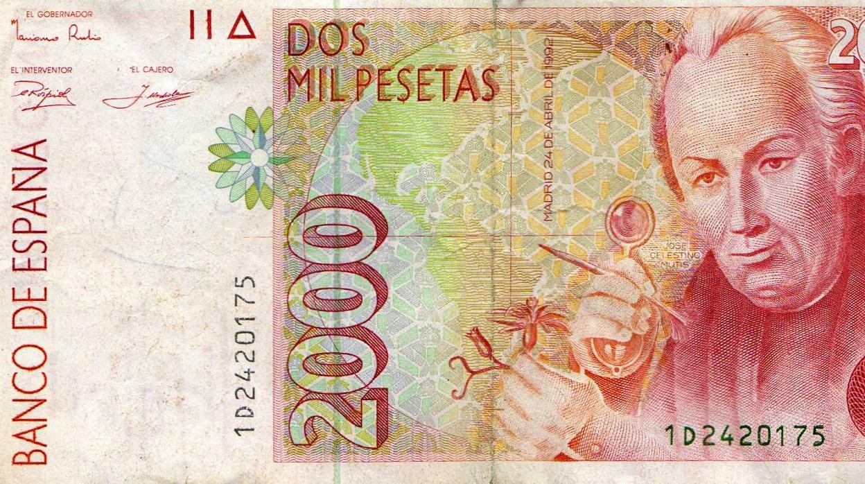 ¿Quién sale en el billete de 200 pesetas