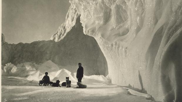 Fotografía tomada por Herbert Poting, durante la expedición de Robert Scott en 1910