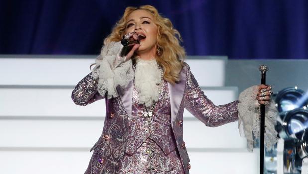 Madonna, durante un concierto en homenaje a Prince en Las Vegas en 2016