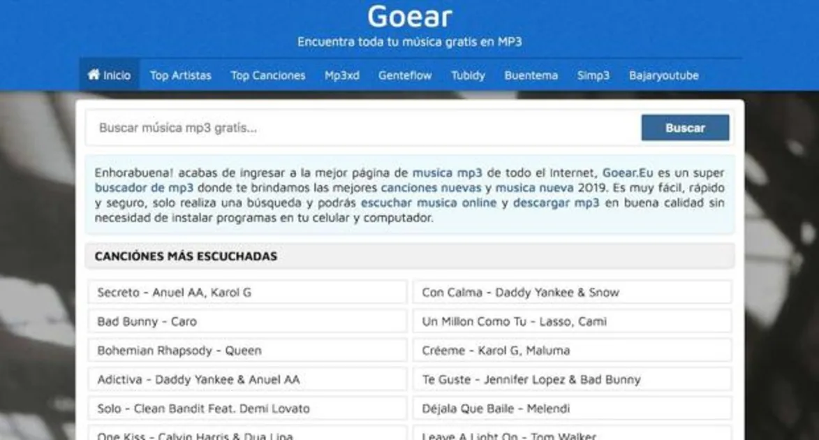 Asimilación Periódico Púrpura El Supremo avala el bloqueo de Goear, la primera web de música cerrada por  vía administrativa