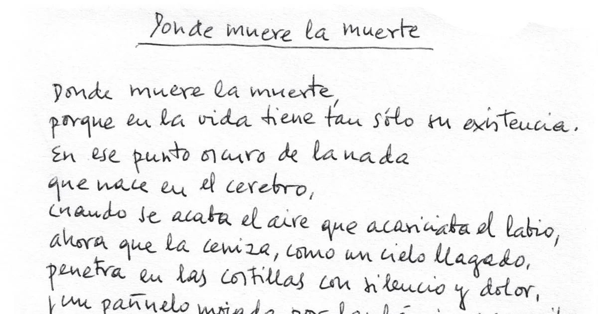 Dos poemas inéditos de Francisco Brines: «Donde muere la muerte» y «El  testigo»